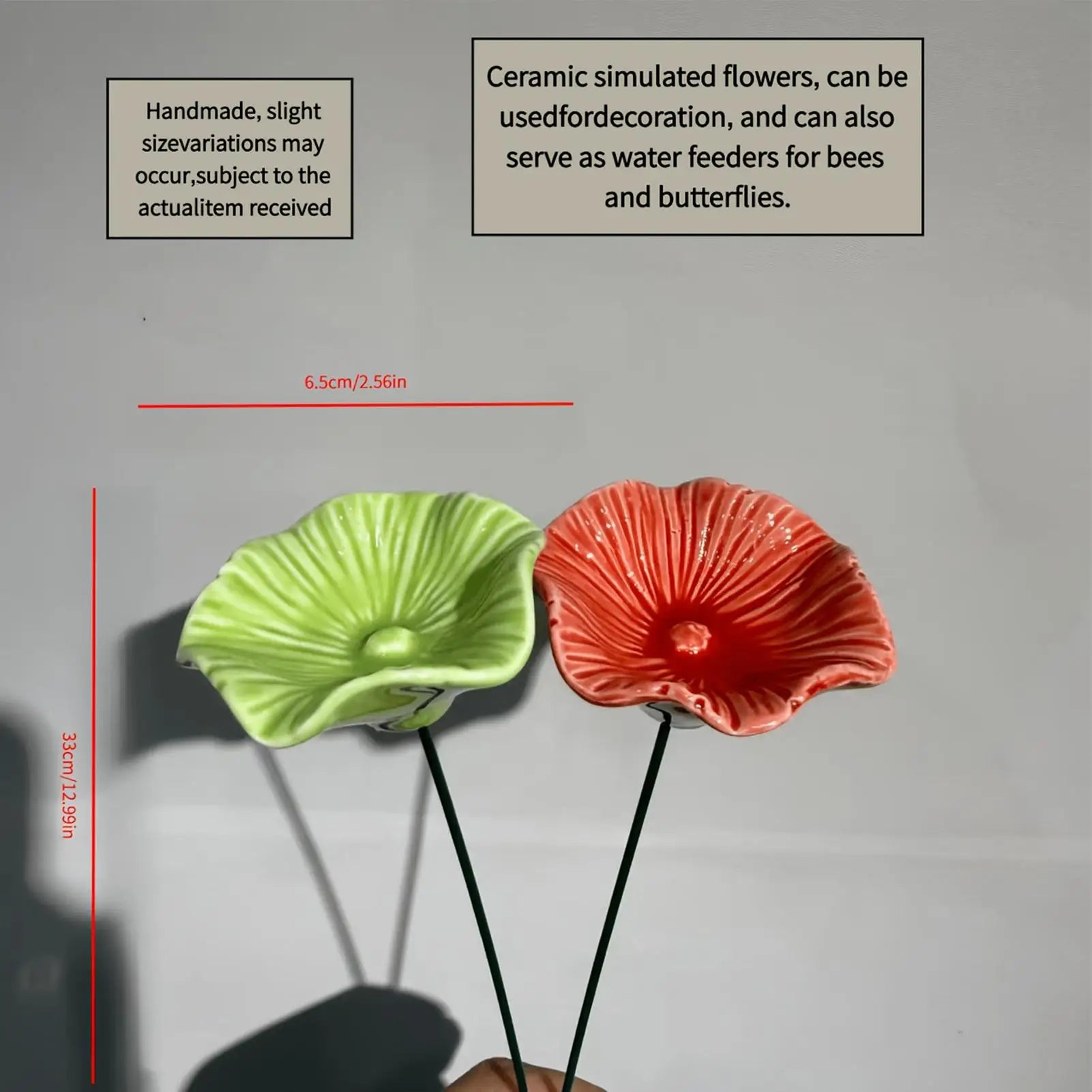 4Pcs Portable Bee Water Feeder ceramic Flower Drinking Fountain Holder Bee Watering Station Bird Bath Stand Bee Feeder Oasis Select