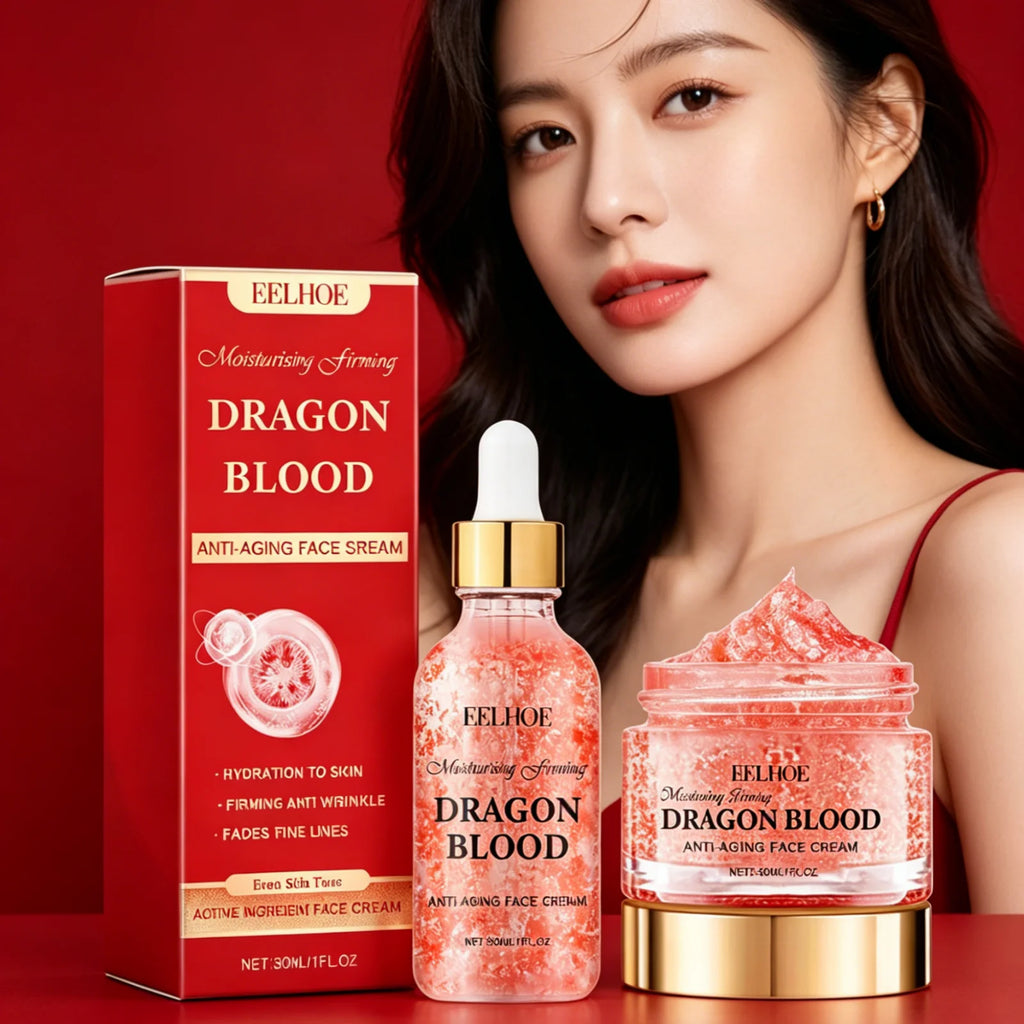 EELHOE Dragon Blood Cream Set – Anti-Aging Firming Serum Anti-Aging Skincare Set Oasis Select