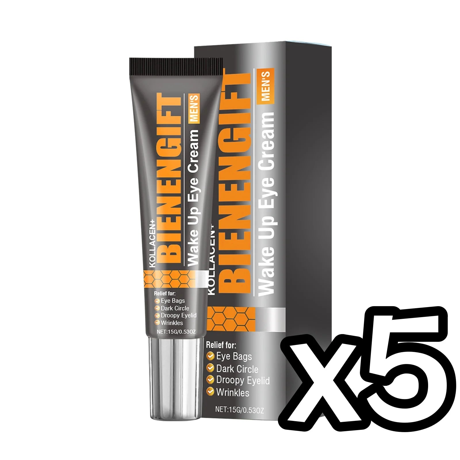 Bee Venom Eye Cream – Dark Circles, Puffiness & Firming Gel Eye Cream Gel Oasis Select 15g Boxed x 5PCS