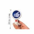 Double-Sided Sound Toy Electronic Voice Response Hand Paddle Toy Mini Capsule Abstract Novelty Tabletop Decor Gift Giving Oasis Select White