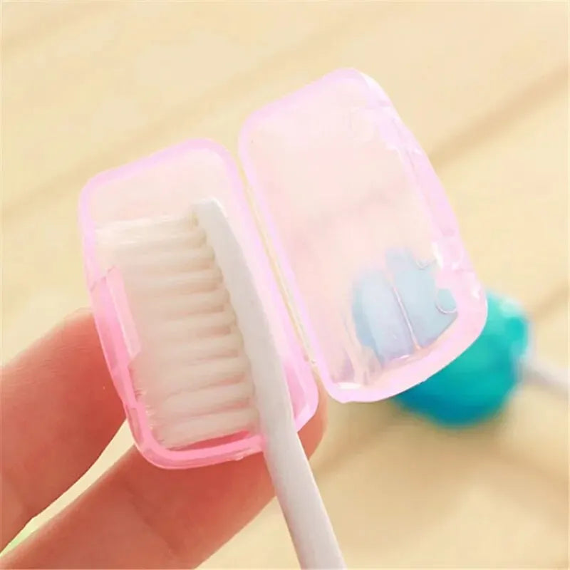 5pcs Portable Toothbrush Head Protective Cover Dustproof Head Cover Toothbrush Head Protective Case For Travel Hiking Camping Oasis Select