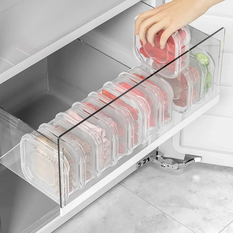 Food Fresh Box with Lid Refrigerator Storage Box Meat Vegetable Sealed Container Ginger Garlic Sub-Packed Boxes Kitchen Supplies Oasis Select