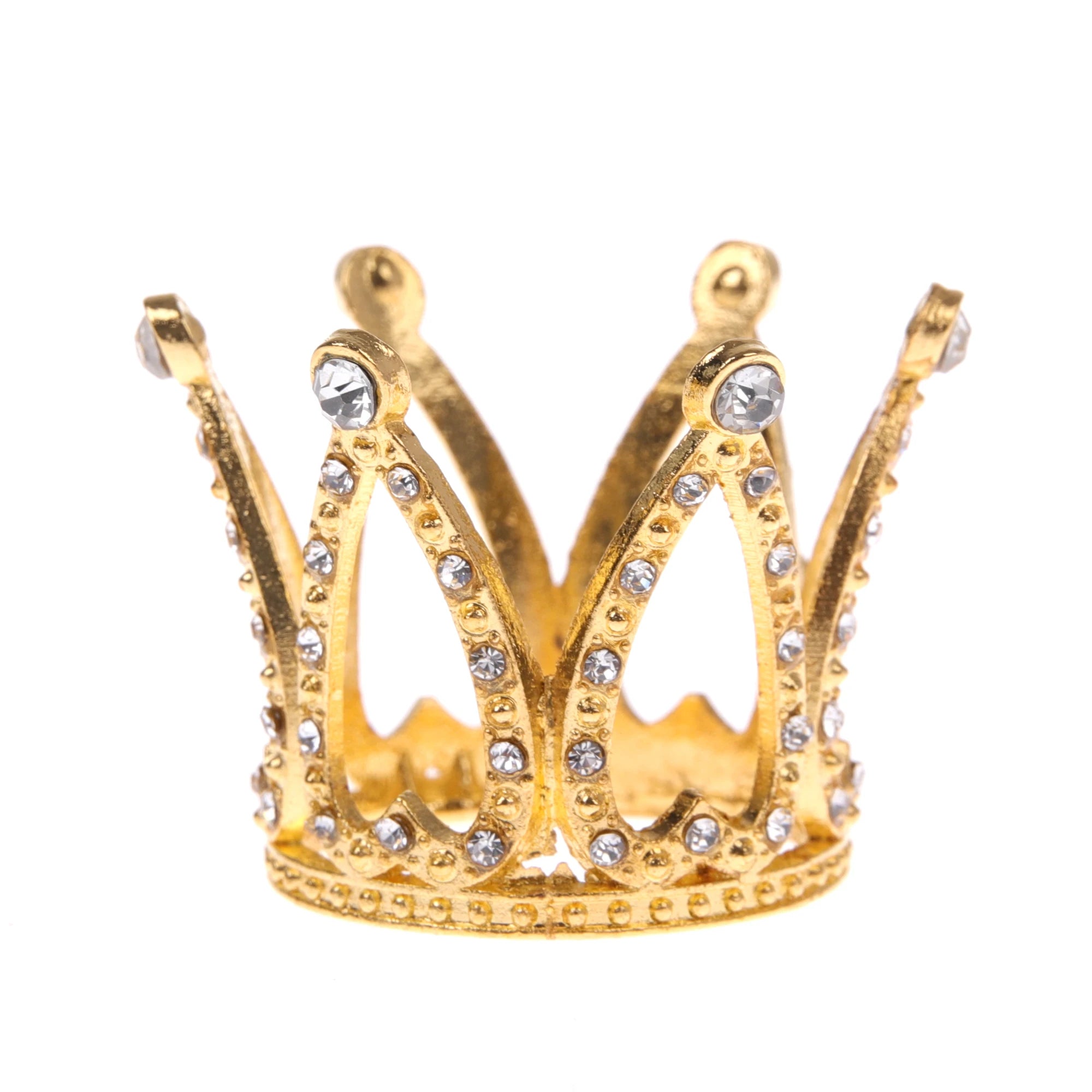 2022 New Crown Cake Topper Decoration Elegant Wedding DIY Cake Birthday Wedding Party Decorating Baking Decoration Supplies Oasis Select Gold- China