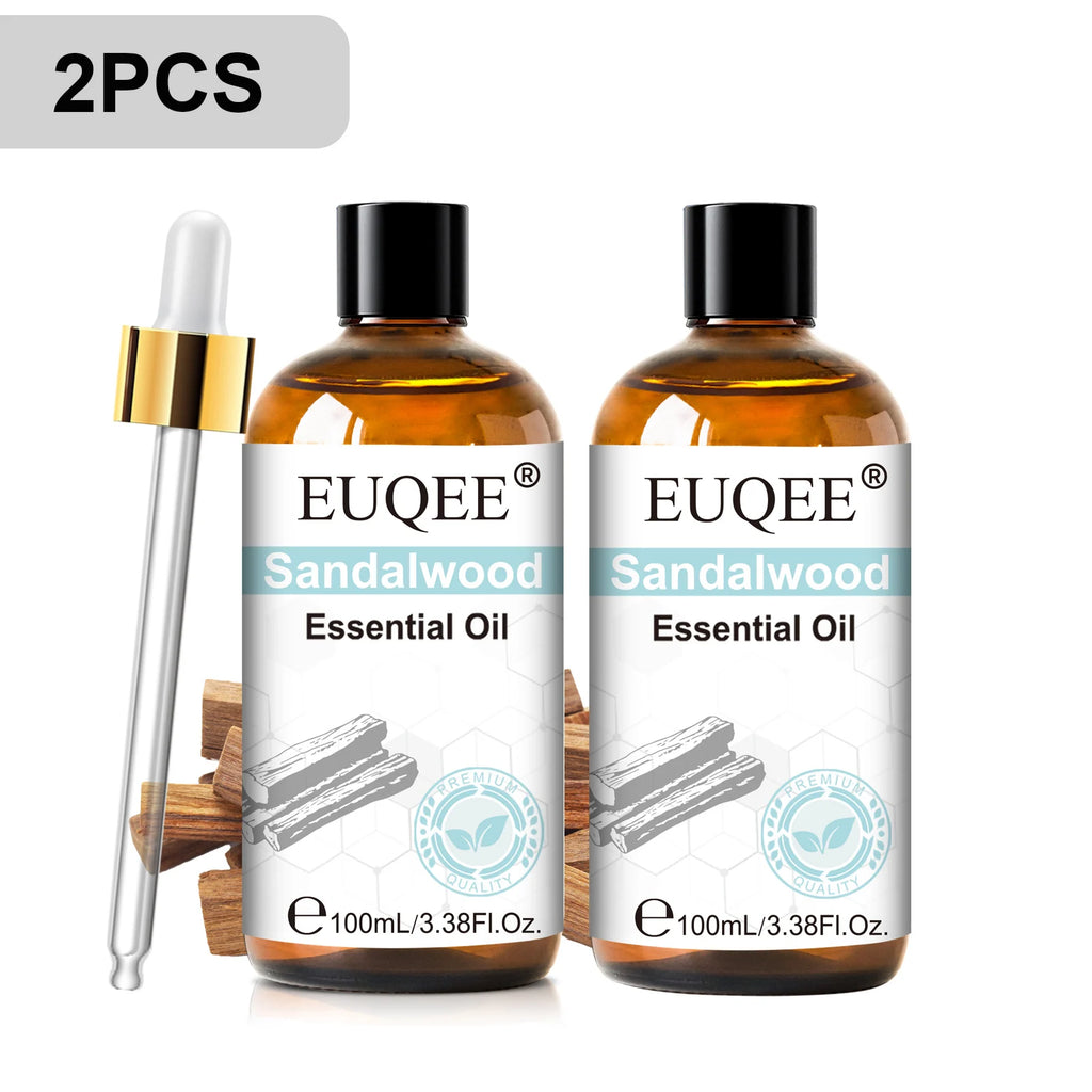 EUQEE 100ml Essential Oils – Lavender, Vanilla, Lemon & Cinnamon