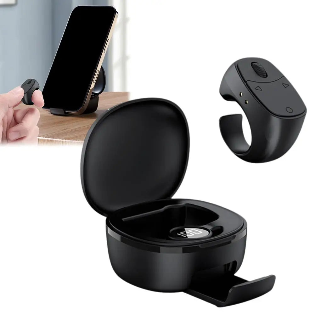 Bluetooth Finger Remote – Selfie, Scroll & Page Turner