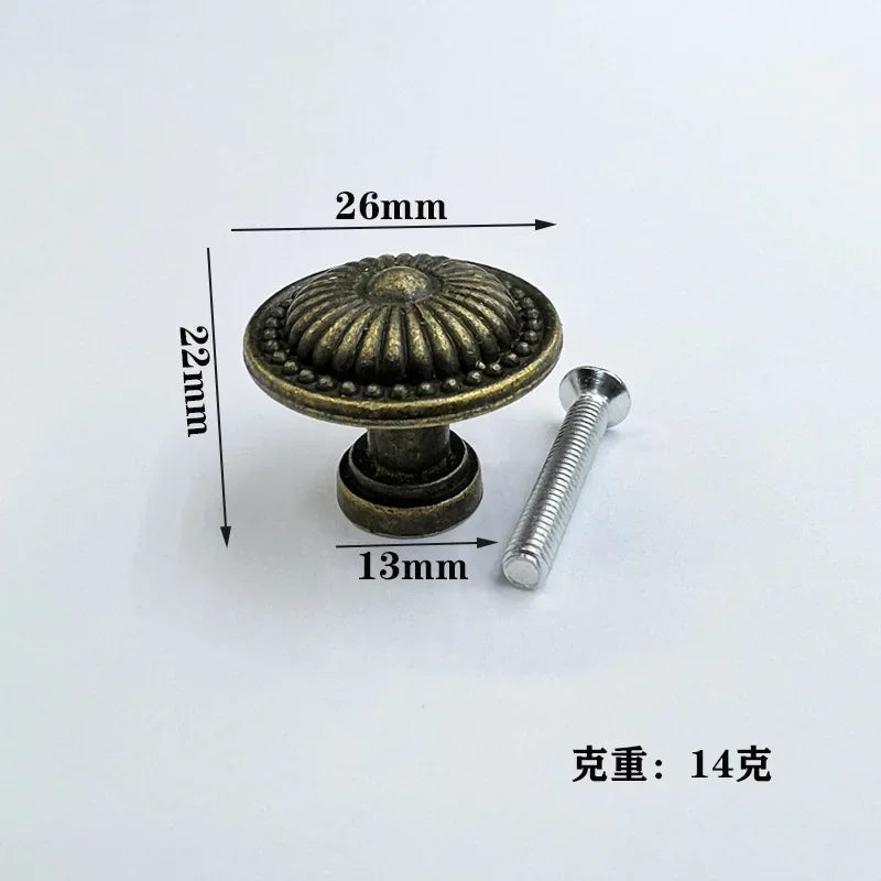 Antique Style Pull Handles Bronze Tone Retro Alloy Kitchen Drawer Cabinet Door Knobs Furniture Hardware Fittings
