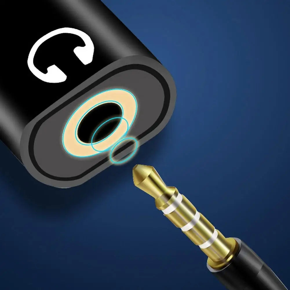 2-in-1 USB-C to 3.5mm Audio Adapter & Type-C Charging Cable