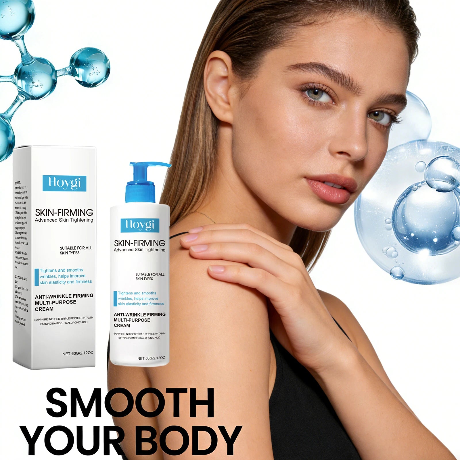 Hoygi Triple Peptide Body Lotion – Firming & Moisturizing Cream Firming Body Lotion Oasis Select