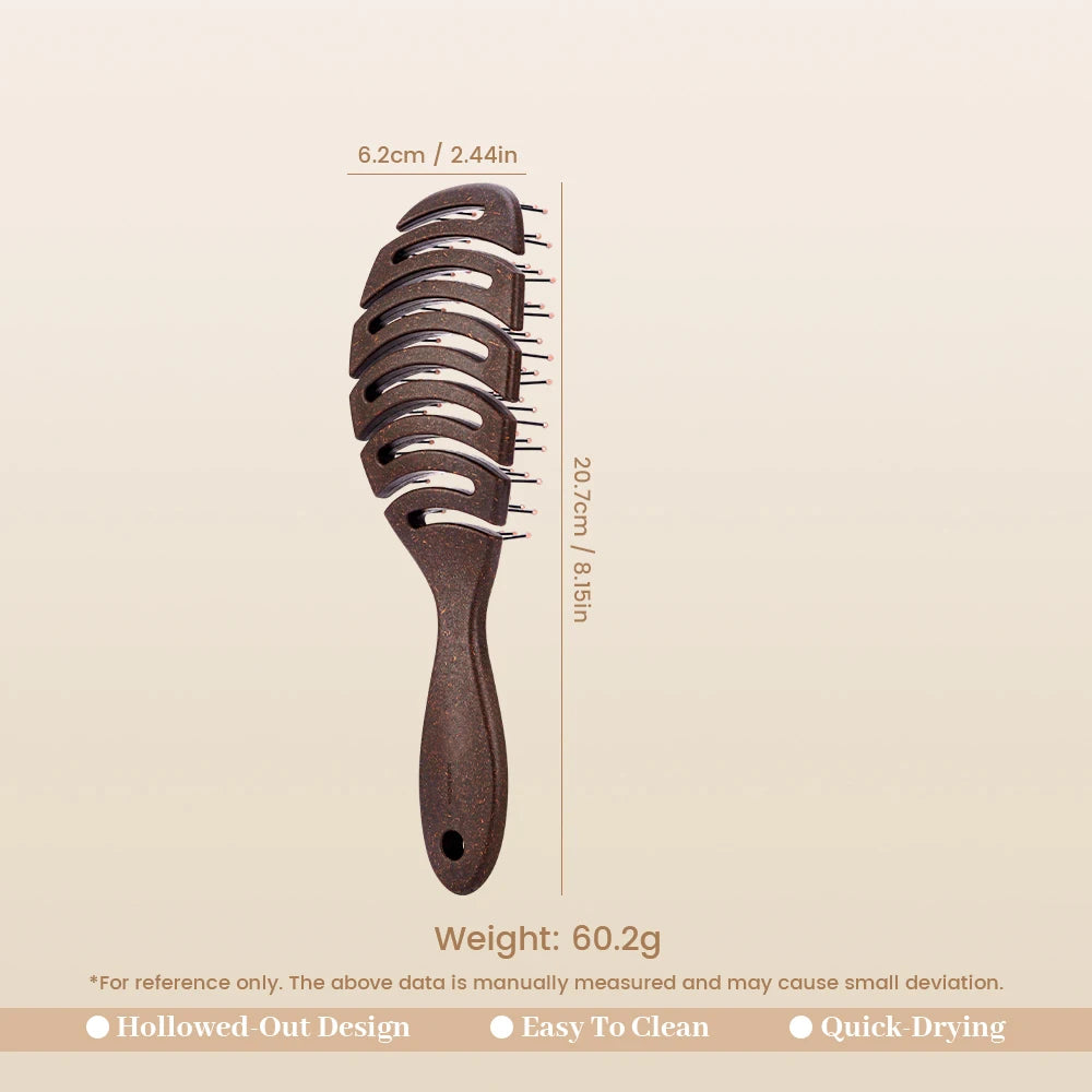 Hollow Anti-Static Hair Brush – Detangling Scalp Massage Comb Detangling Hair Brush Oasis Select
