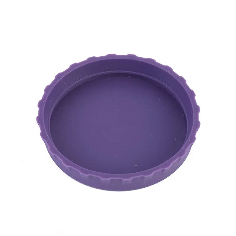 6 Pack Silicone Soda Lid Beverage Can Cover Beer Bottle Caps Juice Can Topper Reusable Coke Can Saver 6 Color Can Stopper Oasis Select PURPLE