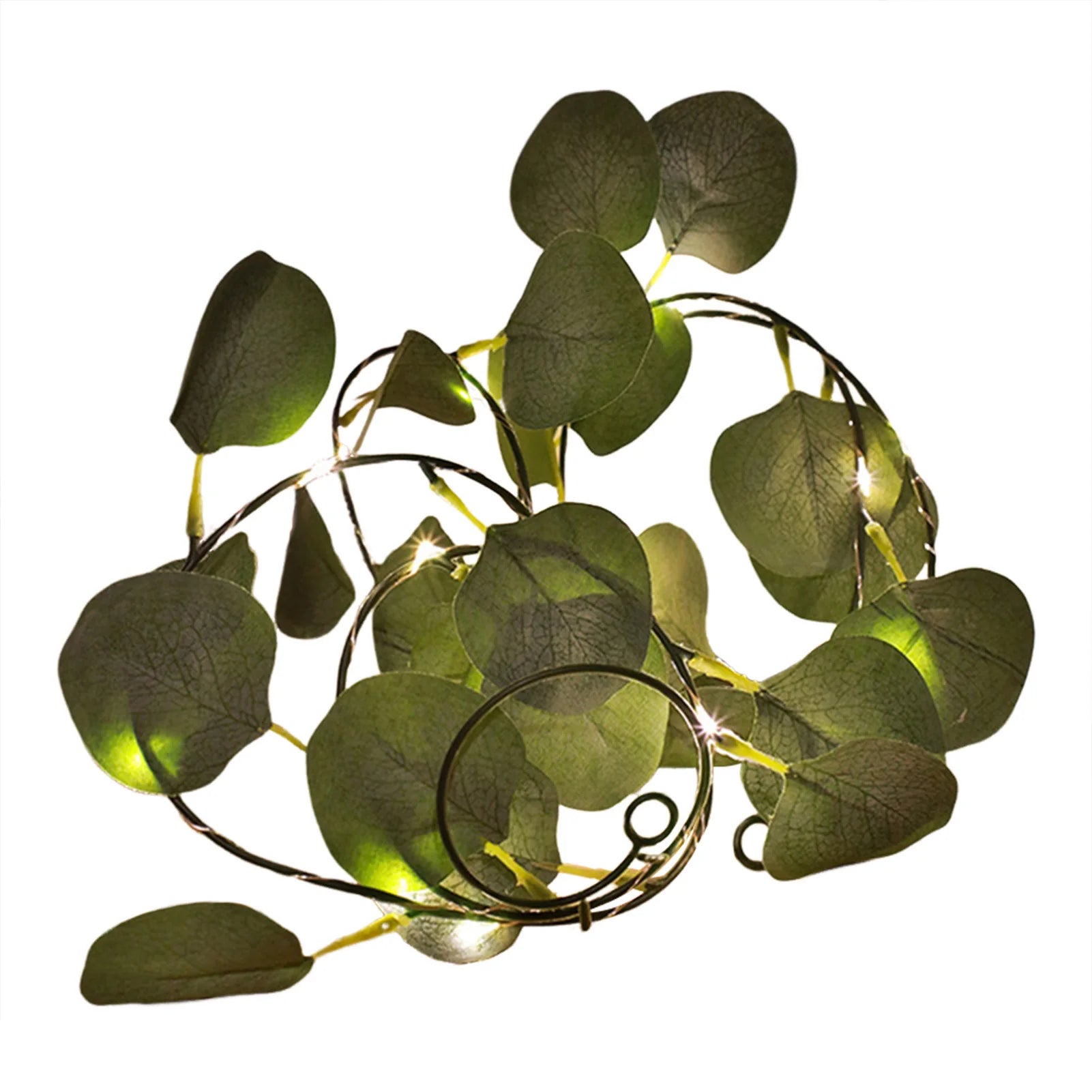LED Eucalyptus Garland | Battery Fairy Light Vine – Fireplace Decor