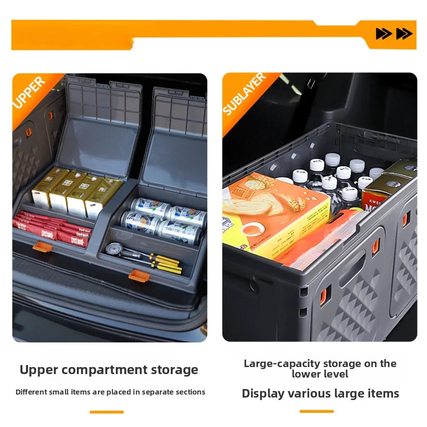 Car Trunk Storage Box, Car Storage Box, Foldable Seat Back Storage Box, Can Be Classified For Storage, Outdoor Box Oasis Select