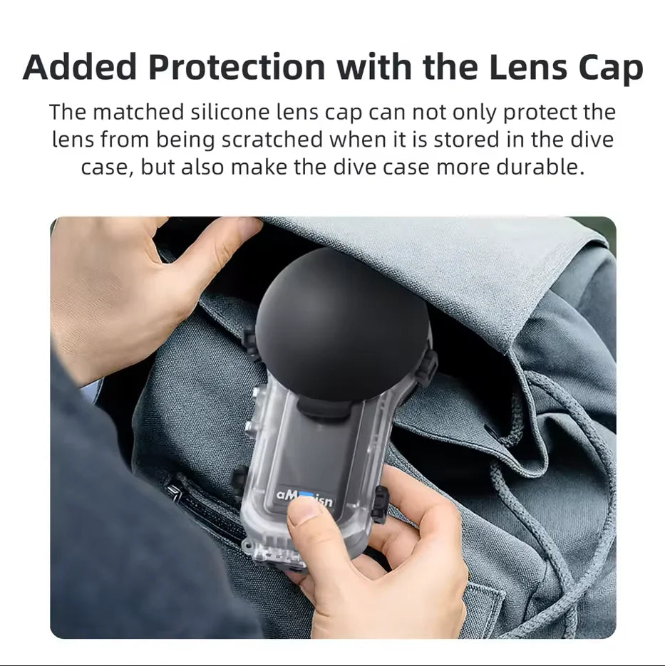 AMagisn Invisible Dive Case for Insta360 X5/X4 – 60m Waterproof