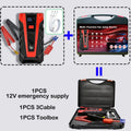 2026 Upgraded 99800mAh 12V Jump Starter: Portable Lithium, Dual USB, Flashlight, Emergency Car Battery Booster Oasis Select Premium Toolbox 12V
