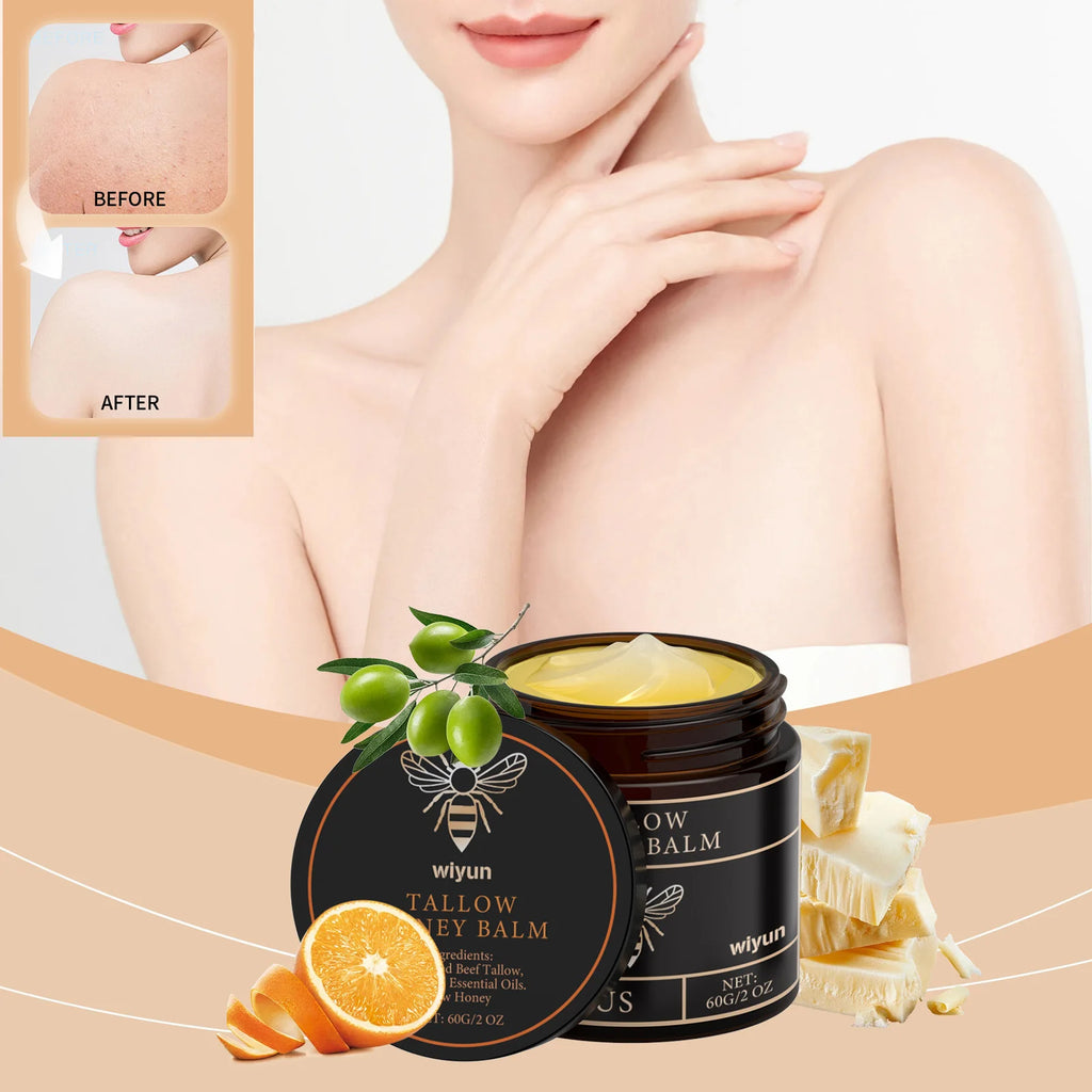 Beef Tallow Honey Cream Brightening Fade Dark Spots Remove Melanin Firming Non-Greasy Lasting Moisturizing Soothing Body Lotion Oasis Select