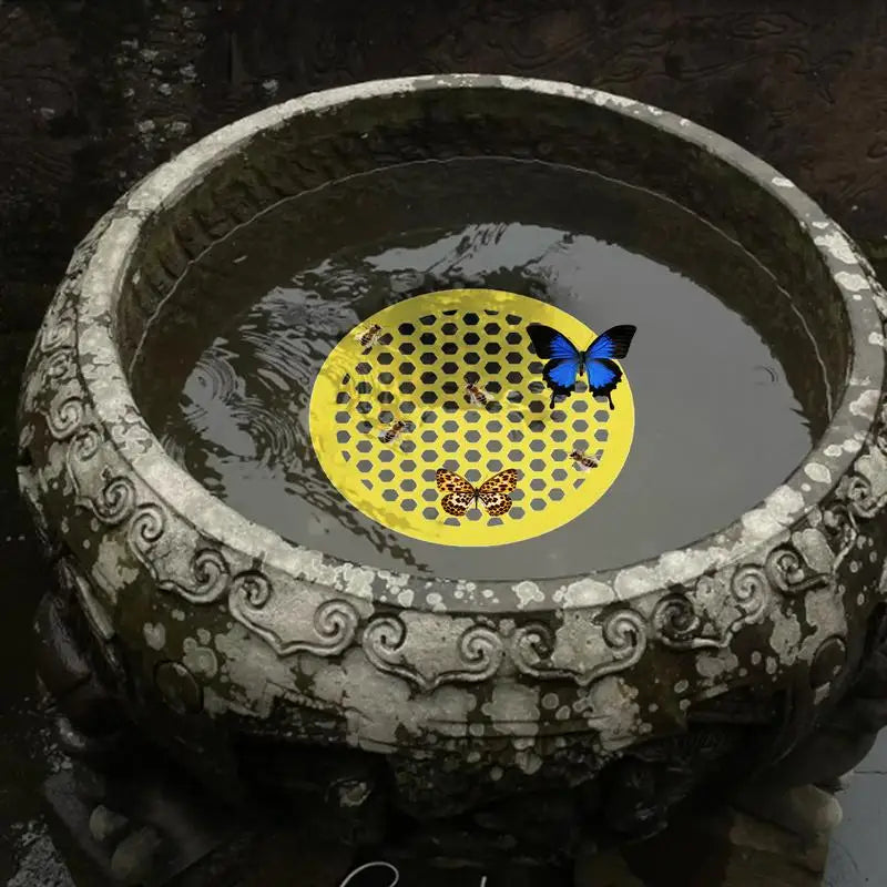 Floating Bee Waterer Floating Station Island Waterer Bee Waterer & Butterfly Water Stations for Outside Outdoor Garden Bee Bath Oasis Select