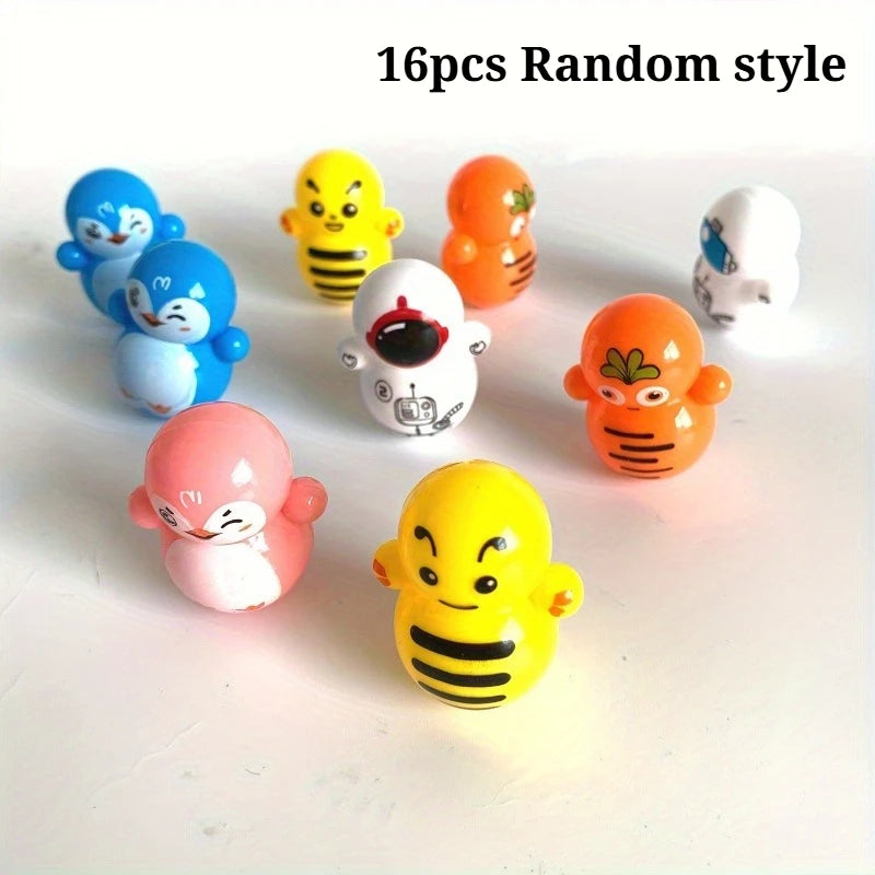 8/16pcs of Cat Rolling Toys Diverse Styles Interactive Play and Exercise Equipment Durable Plastic Material Oasis Select 16pcs