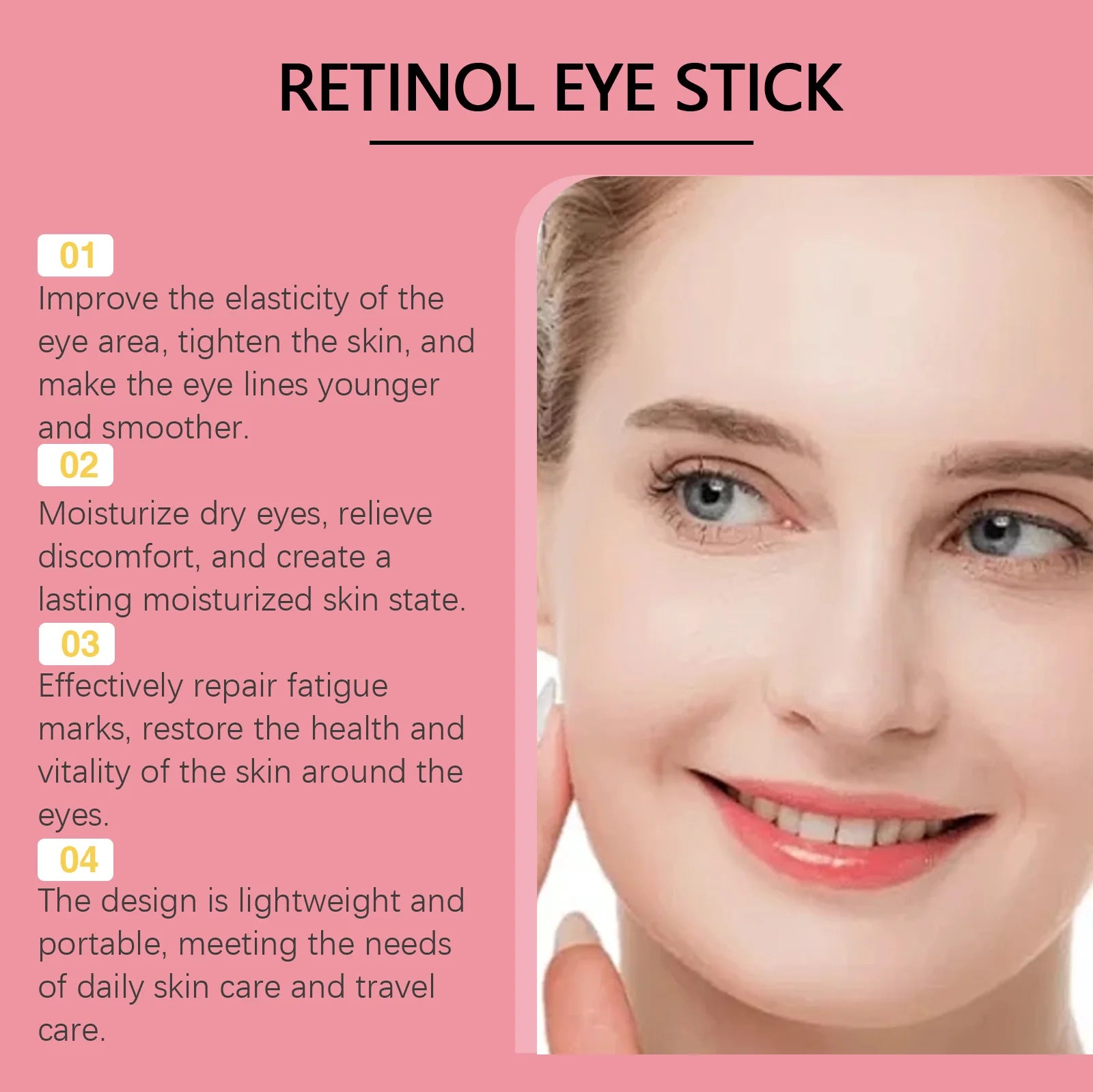 Retinol Eye Cream Stick – Firms, Hydrates & Massages Eye Area