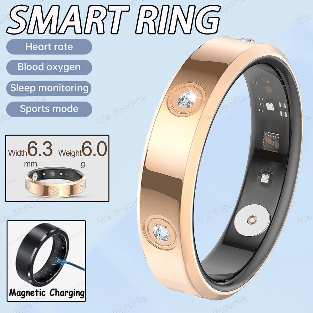 Ola Esporte Smart Ring – Heart Rate, SpO2 & Sleep Tracker IP68