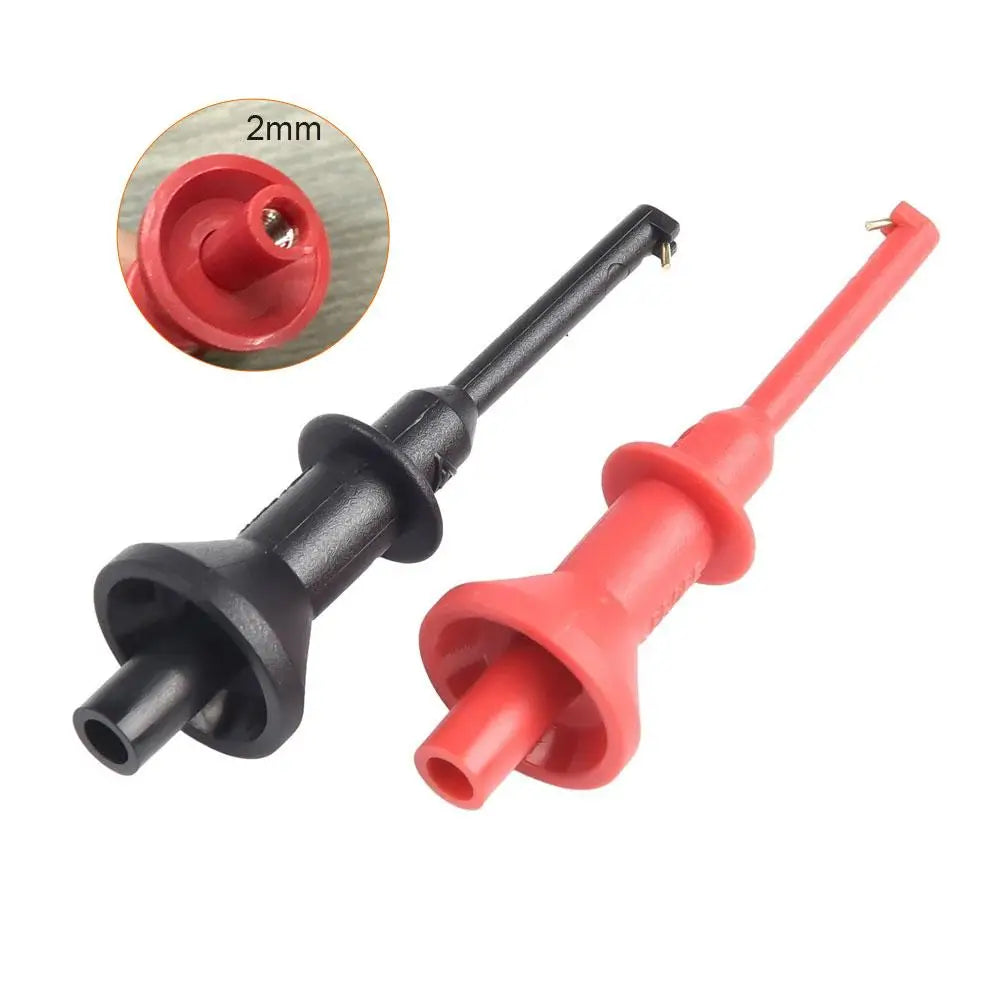 Multimeter Test Hook Clips – SMD IC Clamp, Gold-Plated Probe