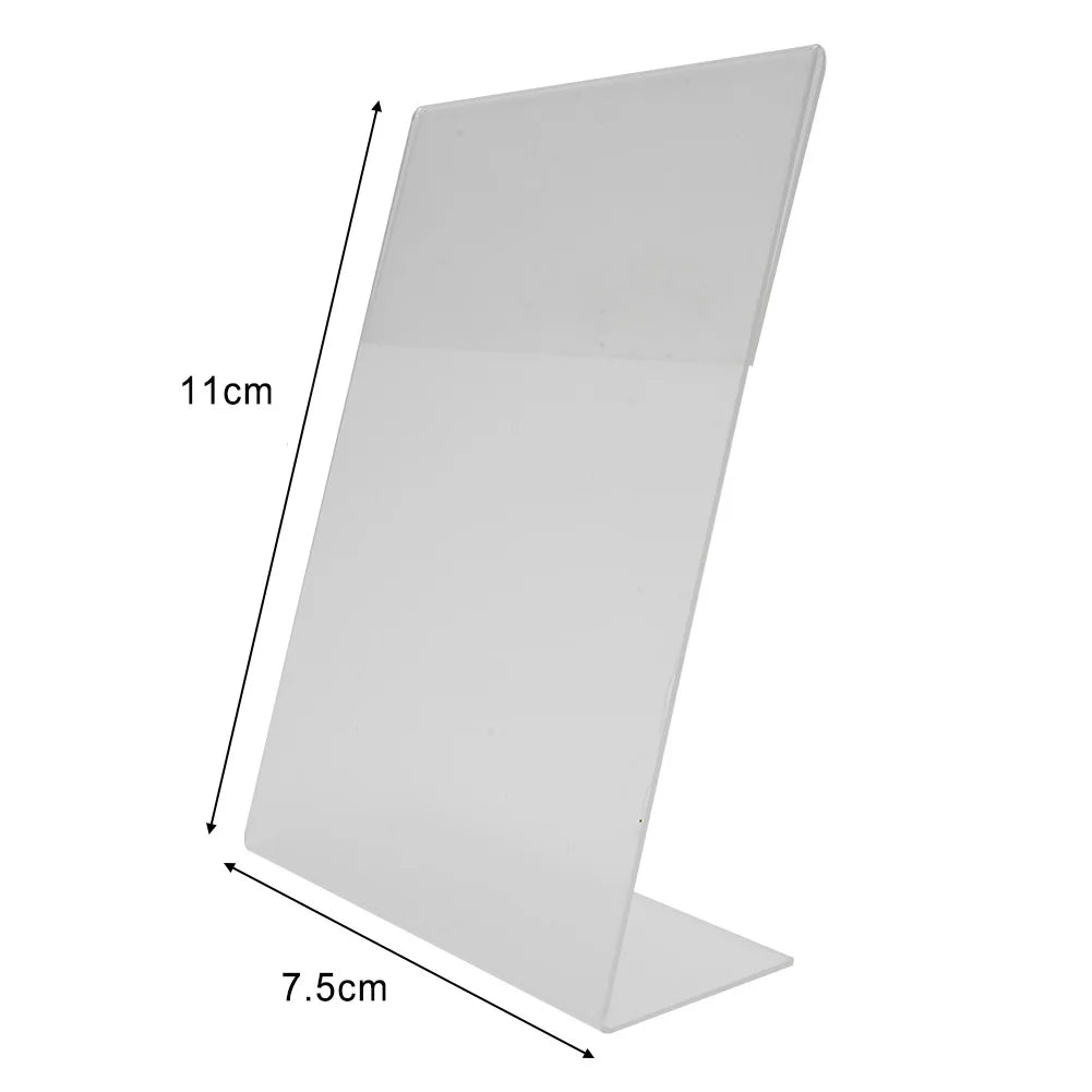 Practical High Quality Display Stand Fix Picture Hard Board Tickets Transparent 1pc Business Cards Display Photos Oasis Select 7.5x11cm China Mainland