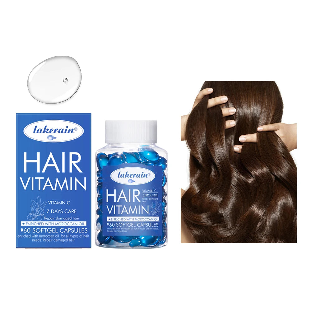 Hair Treatment Serum&Hair care capsules Comfort Hair Care Vitamin Oil Multi-functional Strengthening Smoothing Hair Care Liquid Oasis Select 3bule