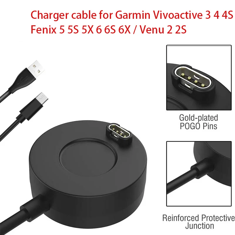 Garmin Smartwatch USB Charger – Forerunner, Fenix & Vivoactive Smartwatch Charger Oasis Select