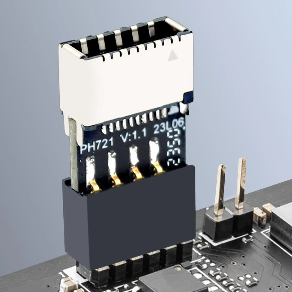 Motherboard USB2.0 9Pin To TYPE-E Female Adapter Plug & Play TYPE-C Socket 9-Pin USB 2.0 Extender Card forMac OS/Windows Linux Oasis Select Default Title