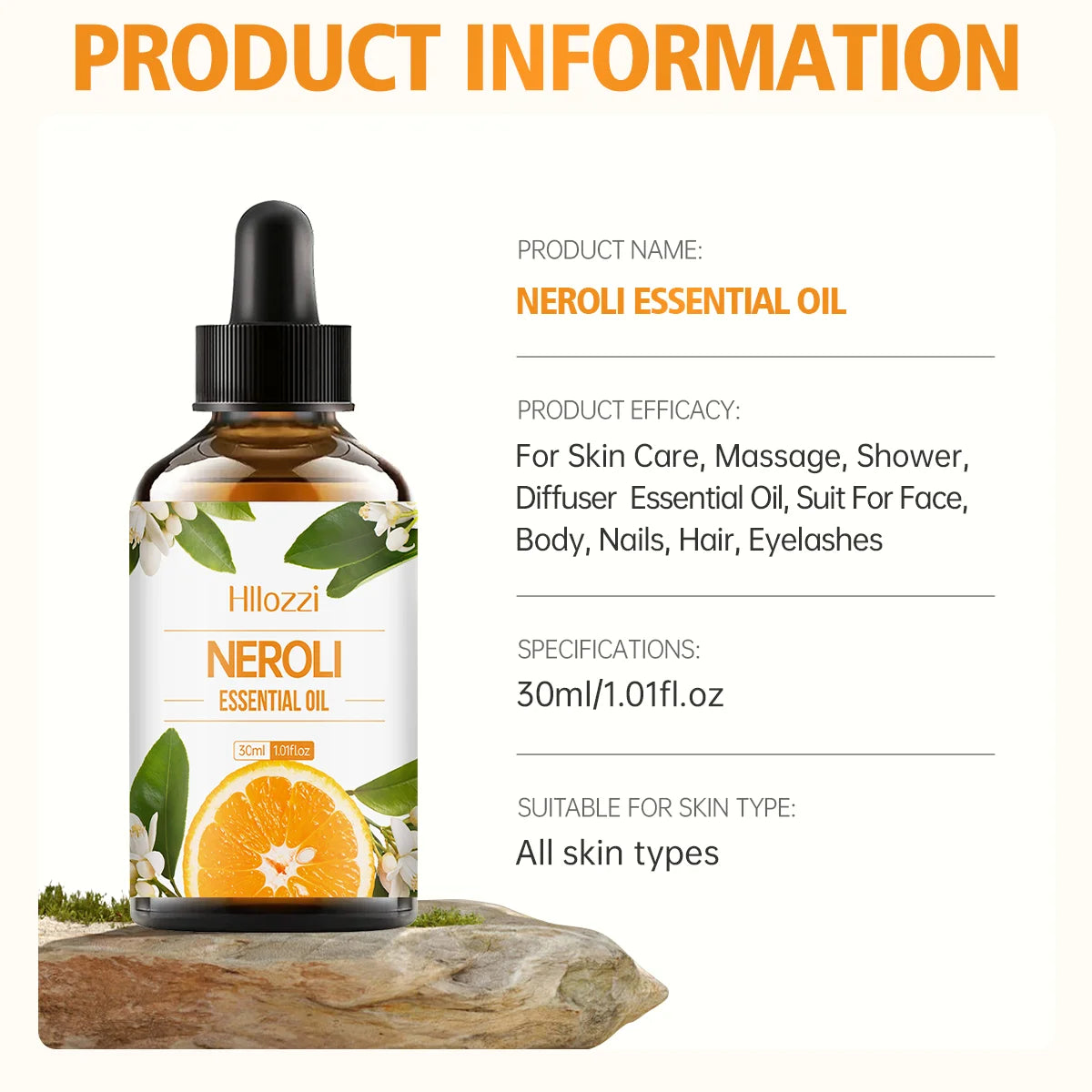 Hllozzi 30ml Pure Neroli Essential Oil – Aromatherapy & DIY