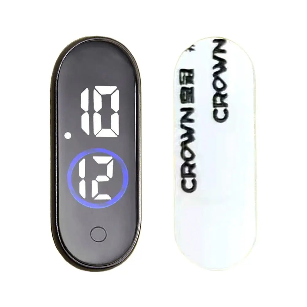 Luminous Motorcycle Car Clock Auto Internal Stick-On Mini Sport Waterproof Watch Mechanics Led Clocks Auto Ornament Accessories Oasis Select D