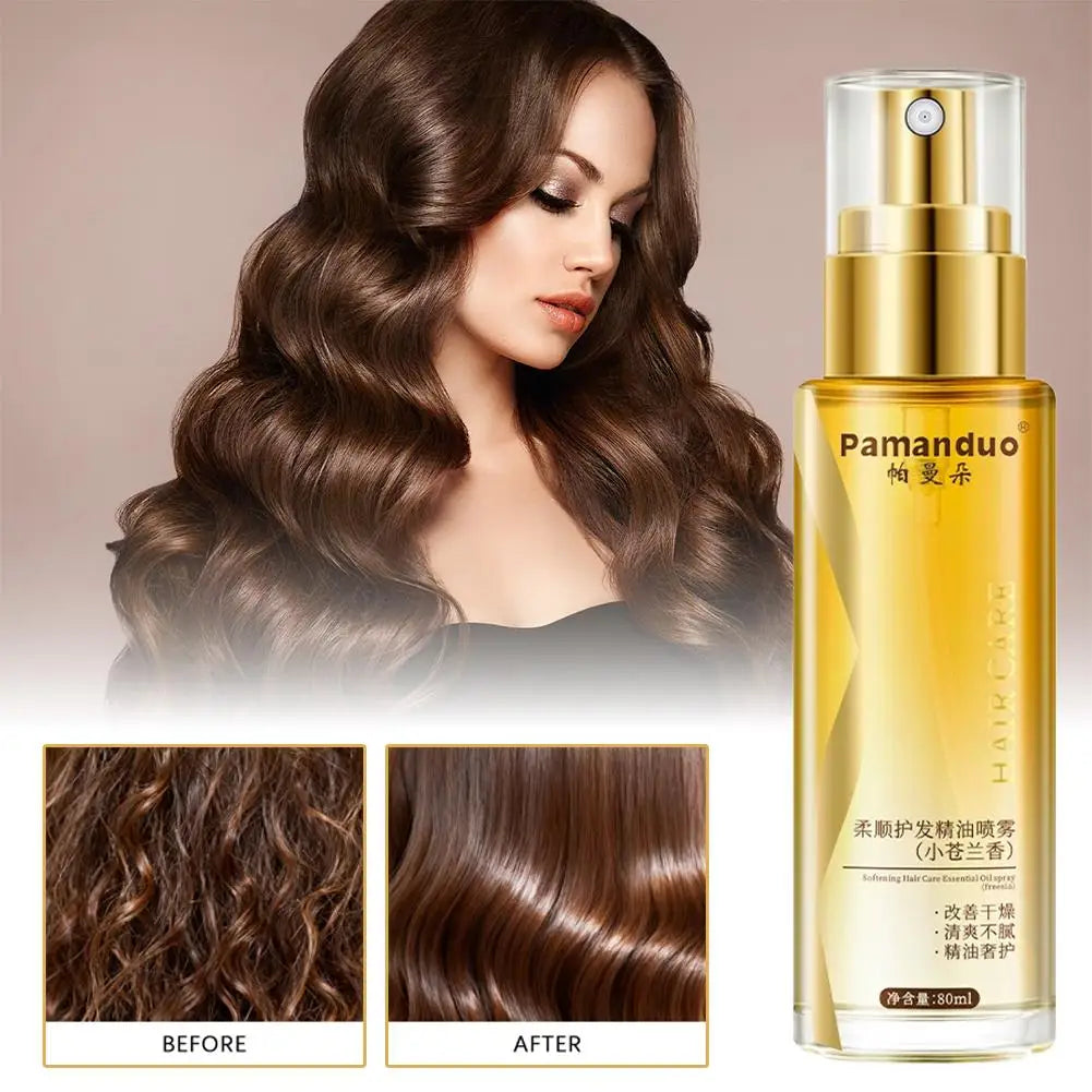 BIOAOUA Fragrance Hair Serum Spray – Nourishing & Smoothing 80ml Hair Fragrance Serum Oasis Select