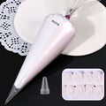 100g Two Color Whipped Cream Glue Diy Phone Case Materials Simulation Fake Decoden Cream Clay Glue With Nozzle Jewelry Making Oasis Select MR-05