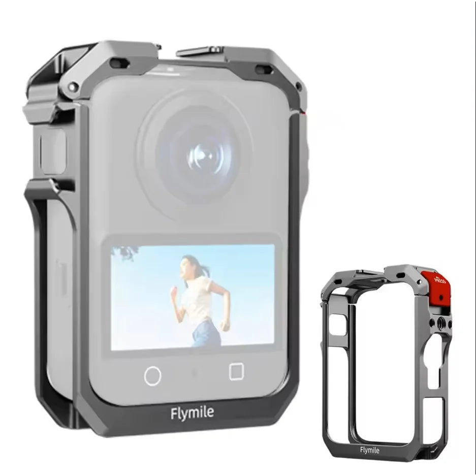 Metal Cage for DJI Osmo 360 | Cold Shoe & 1/4" Threads