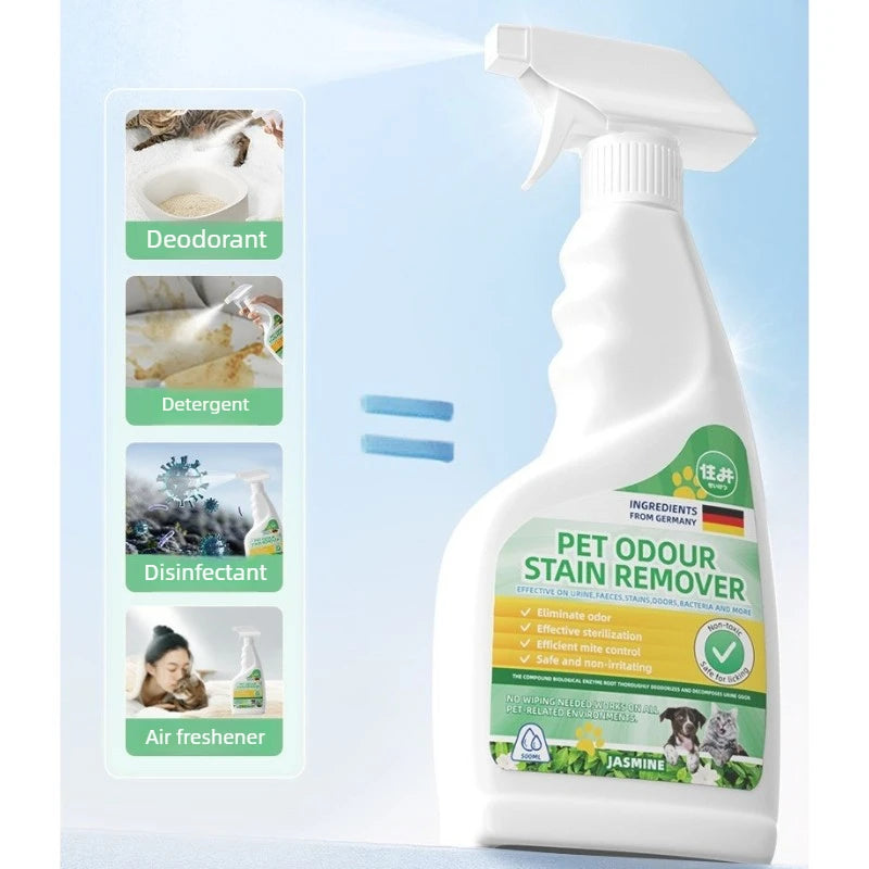 1PC Pet Deodorant Spray Antibacterial Urine Odor Remover Enzyme Decomposition Freshener for Cats and Dogs Pet Supplies Oasis Select