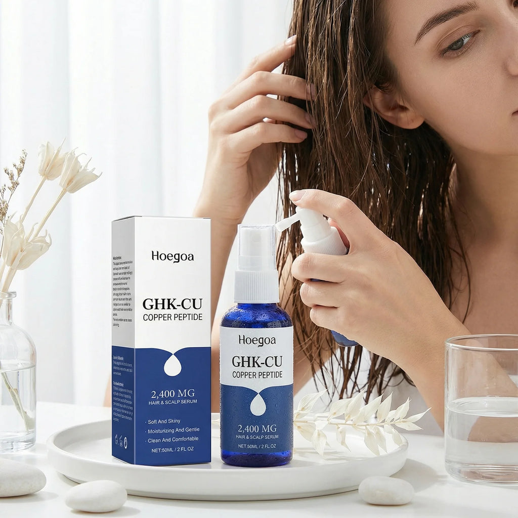 HOEGOA Copper Peptide Hair Growth Serum – Anti Hair Loss Hair Growth Serum Oasis Select