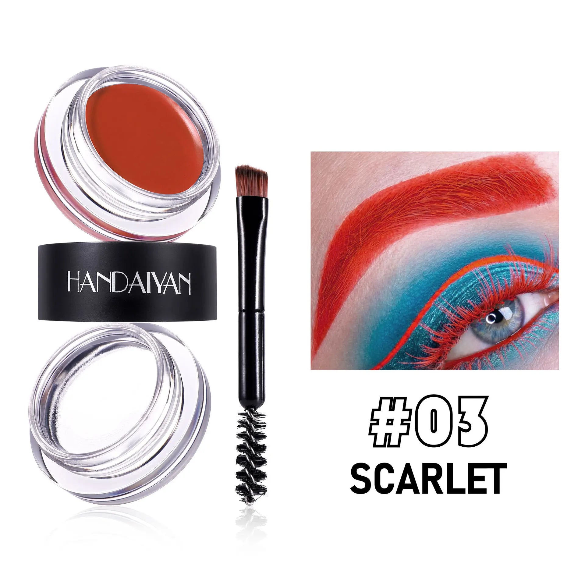 Handaiyan 2-in-1 Waterproof Eyebrow Wax & Tint Pomade | 3D Brows