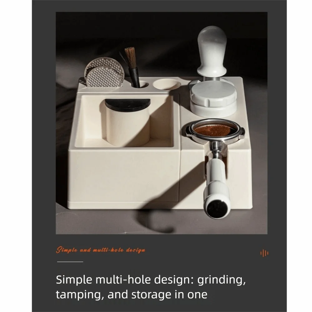 Espresso Tamping Station with Knock Box & Organizer