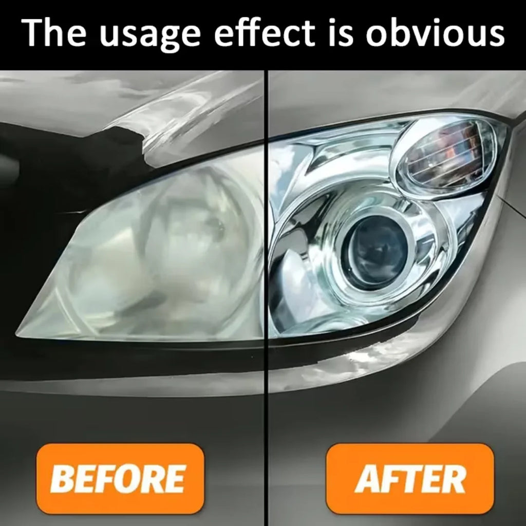 Car Headlight Restoration Polish - 40ml Anti-Yellowing Cleaner, Removes Scratches & Oxidation for Clear Headlight Lenses Oasis Select
