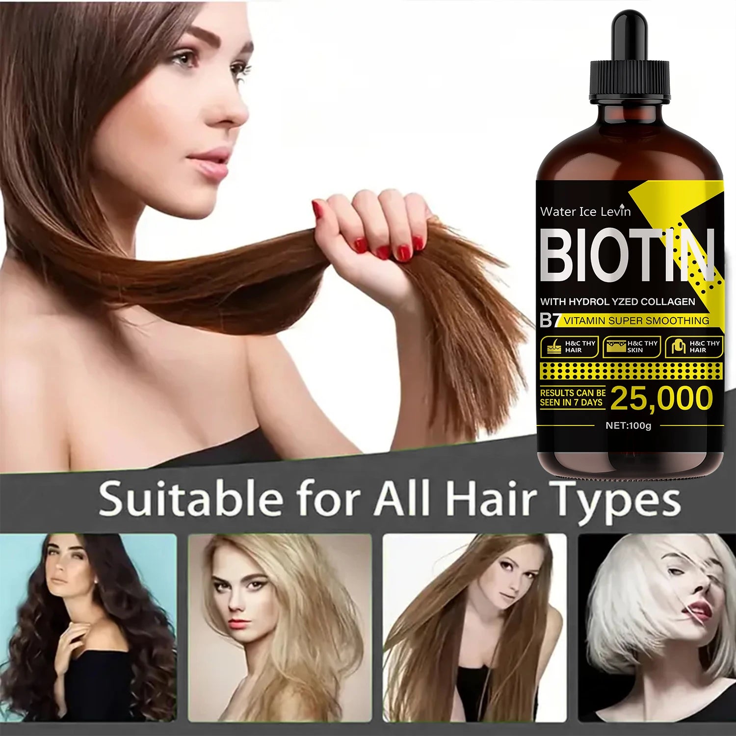 Biotin Hair Oil – Liquid Vitamins for Shine & Hair Care Biotin Hair Oil Oasis Select