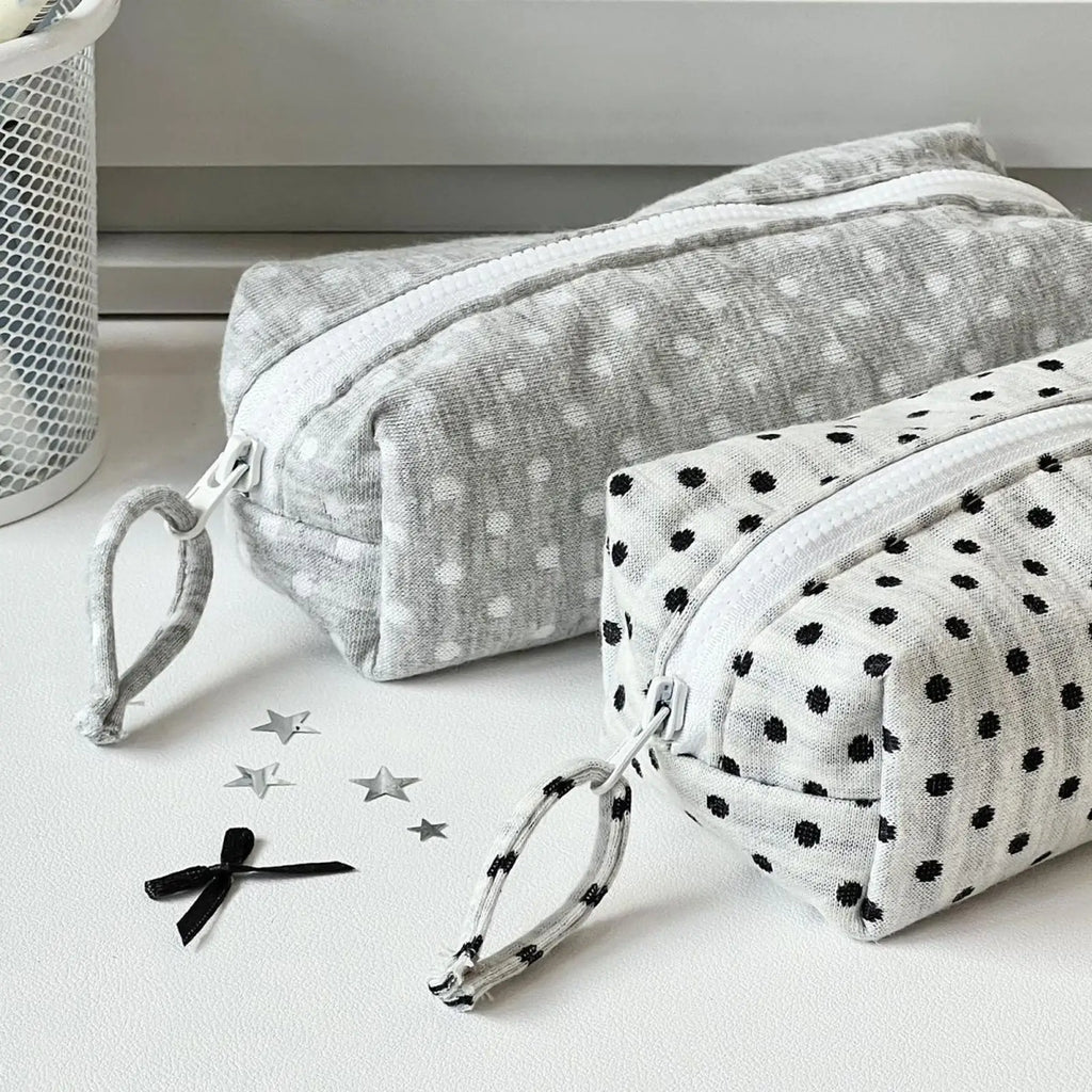 Pencil Bag Multifunctional Dot Design Pencil Case Large Capacity Stationery Pouch Stationery Organizer Bags Back To School Oasis Select