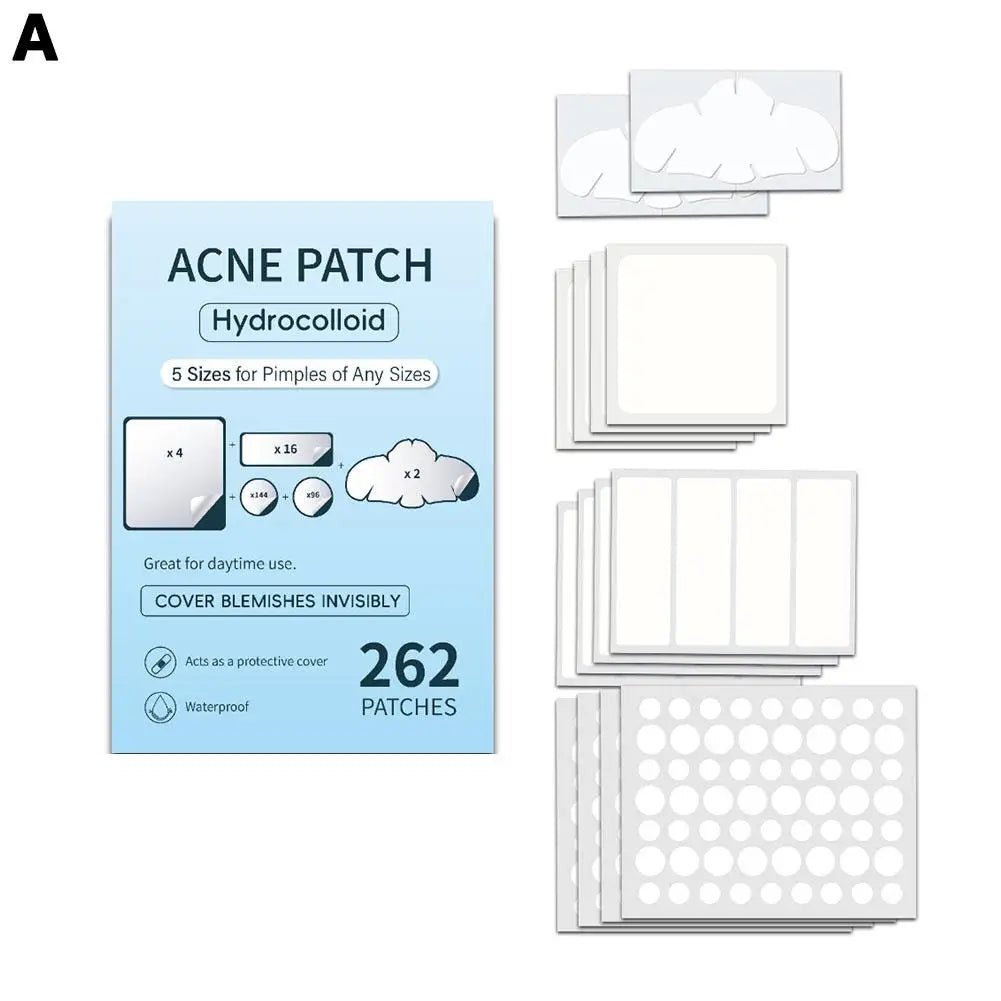 Large Hydrocolloid Pimple Patches – Face & Body 200/262pc Hydrocolloid Pimple Patch Oasis Select A-262pcs