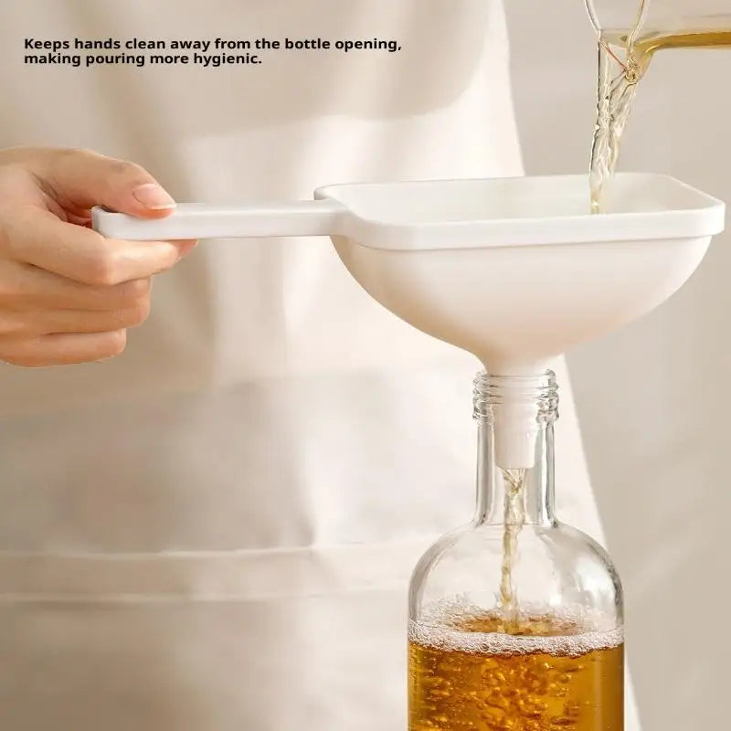 Kitchen Food Grade Material Funnel For Convenient Refueling Plastic For Household Oil Leakage Large-diameter Oil Pouring Funnel Oasis Select