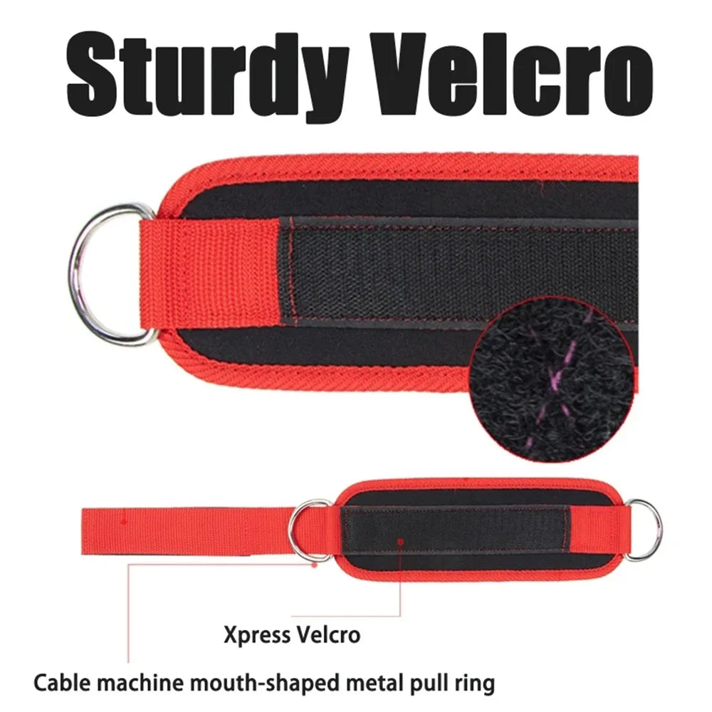 Ankle Straps Leg Strength Workouts Pulley Adjustable D-Ring Support Cuffs Sports Exercises Fitness Home Gym Booty Workouts Oasis Select