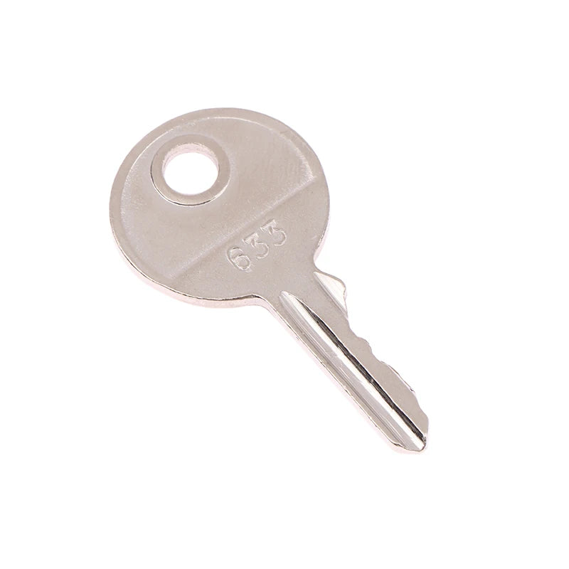 Individual unit of Linde Electric Forklift Key 633, OEM part 633 0009730434 For Forklift Models 115-03 116-03 1120-01 Oasis Select