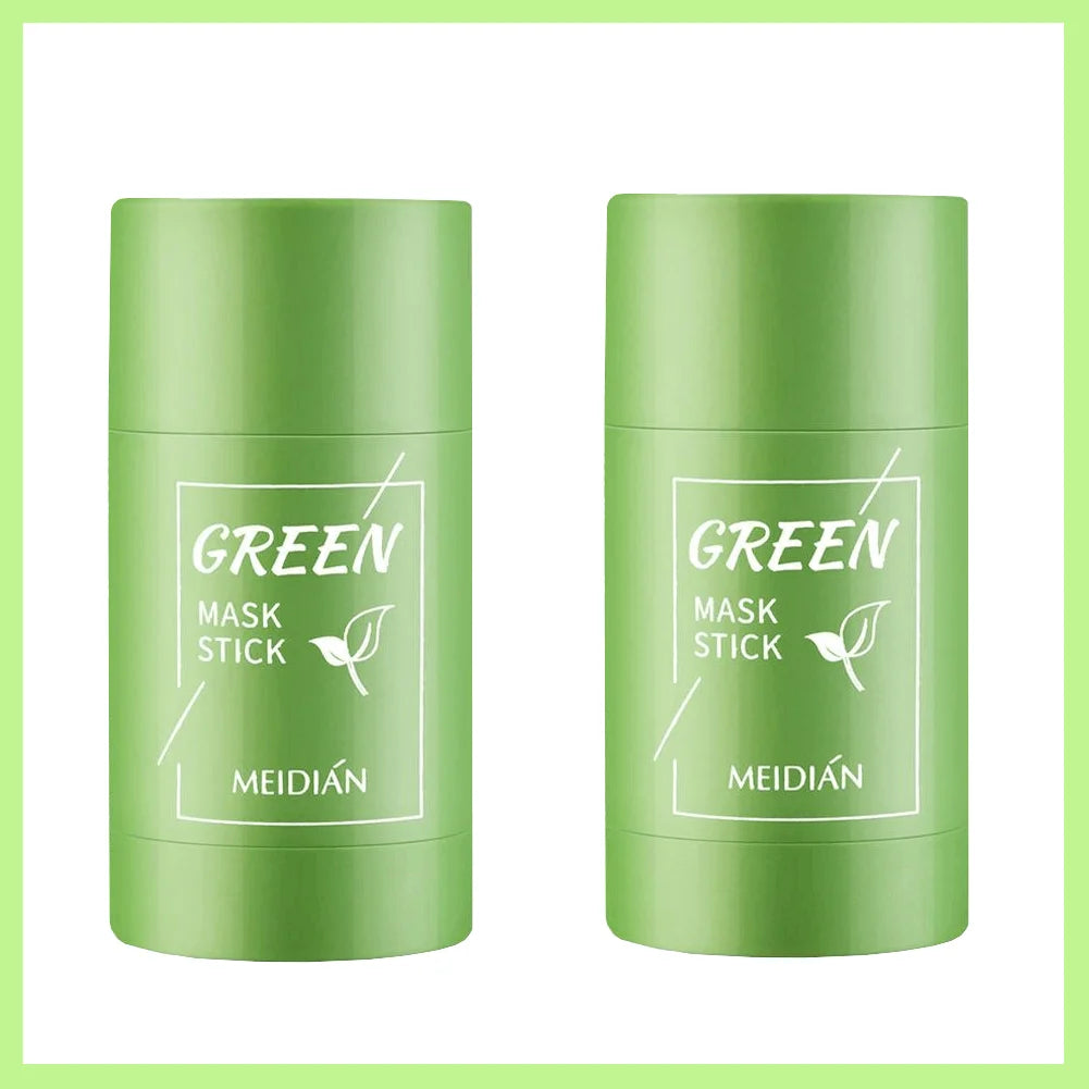 40g Green Tea Cleansing Stick Mask Shrink Pores Deep Blackhead Remover Facial Cleansing Moisturizing Mask Skin Care Oasis Select B