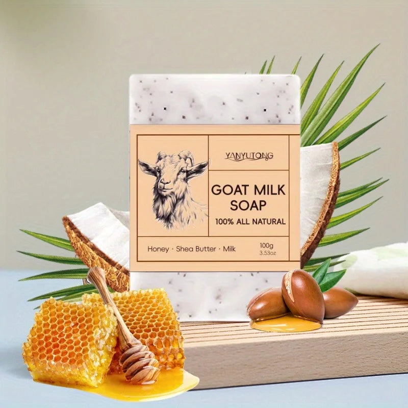 100g goat milk soap, cleanses the skin, cleanses and bathes, suitable for all skin types Oasis Select