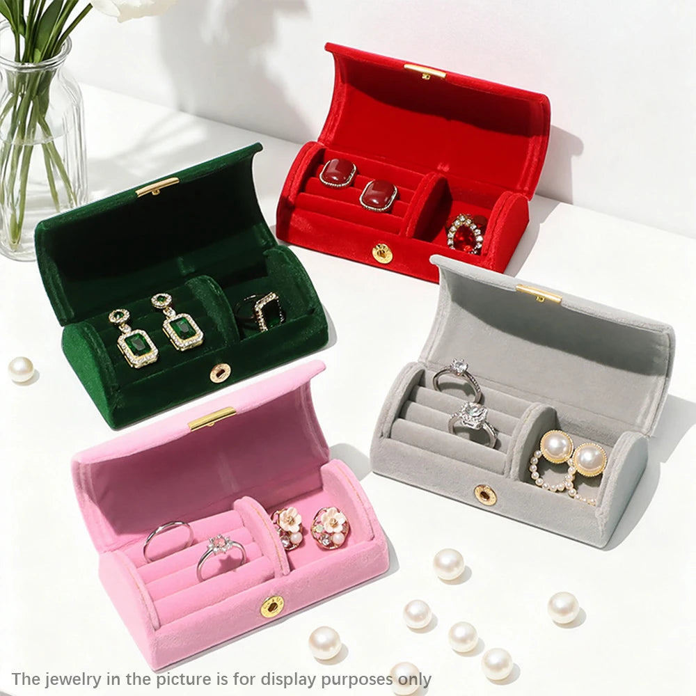 Exquisite portable jewelry storage box for Christmas, anti-oxidation luxury gift box for travel, business trips, and business Oasis Select