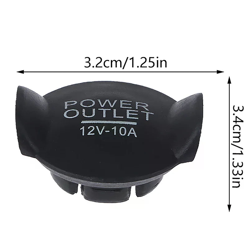Waterproof Car Cigarette Igniter Outlet Cover 12V Power Socket Plug Universal Button Accessories Weatherproof Oasis Select