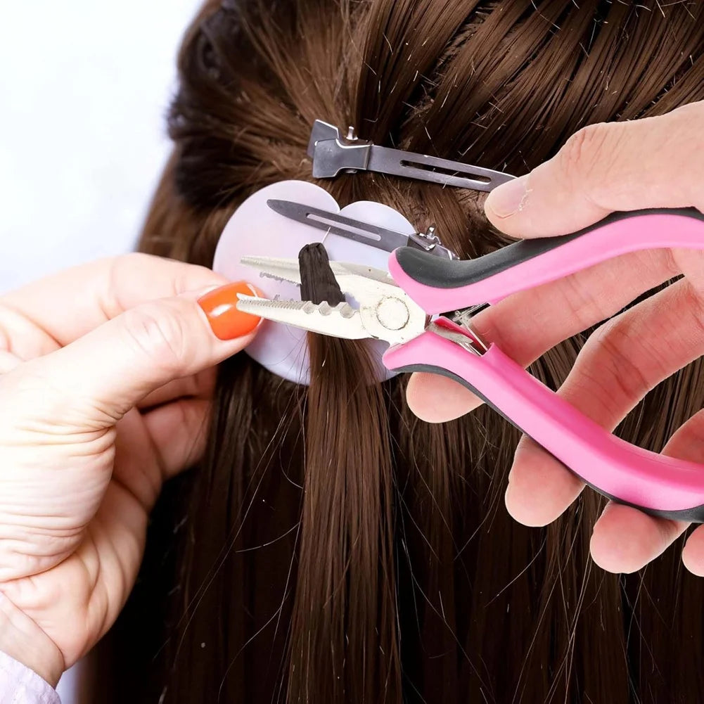 2026-WISH Hair Extension Tools Kit For Micro And Nano Ring, 3-Hole For Micro Links Hair Extensions Kit For Hair Extensions Or Re Oasis Select