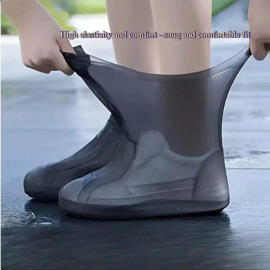 1 Piece Latex Rain Boots Waterproof Shoe Cover, Suitable for Both Men and Women, Suitable for Outdoor Activities, Hand Washable Oasis Select